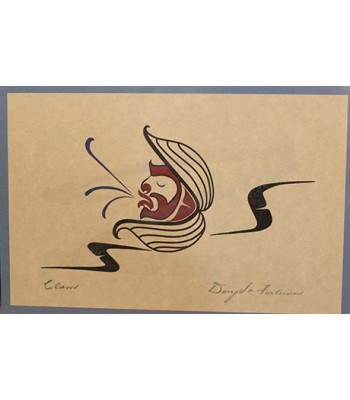 SOLD - First Nations Tribal Print of Clam